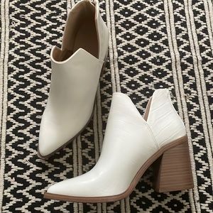 Brand New White Booties